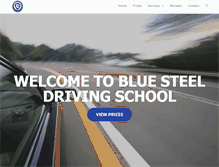 Tablet Screenshot of bluesteeldrivingschool.com